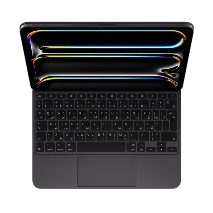 Apple Magic Arabic Keyboard For iPad Pro 13 Inch M4, Cantilever Design, Slim And Lightweight Design - Black