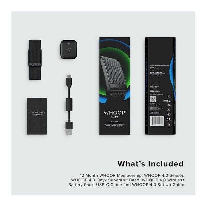 Whoop 4.0 Health and Fitness Tracker with 12 Month Subscription
