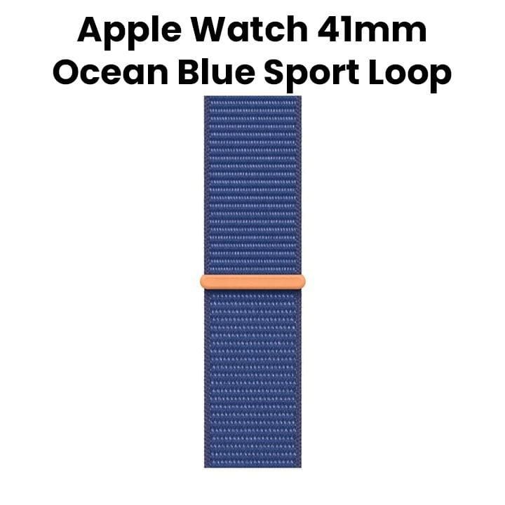 Apple Watch Sport Loop Band 41mm, Designed With Soft, Breathable Material And An Adjustable Fit - Ocean Blue - MW4L3ZM/A (Display Unit)