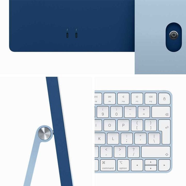 Apple iMac With Retina 8GB 256GB SSD 24 Inch, 4.5K Retina Display, M3 Chip With 8 Core CPU And 10 Core GPU, Seamless Multitasking - Blue