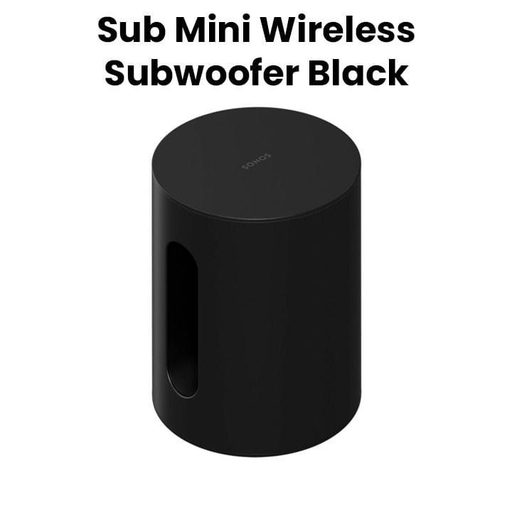 Sonos Sub Mini UK Mini Wireless Subwoofer - Black | SUBM1UK1BLK