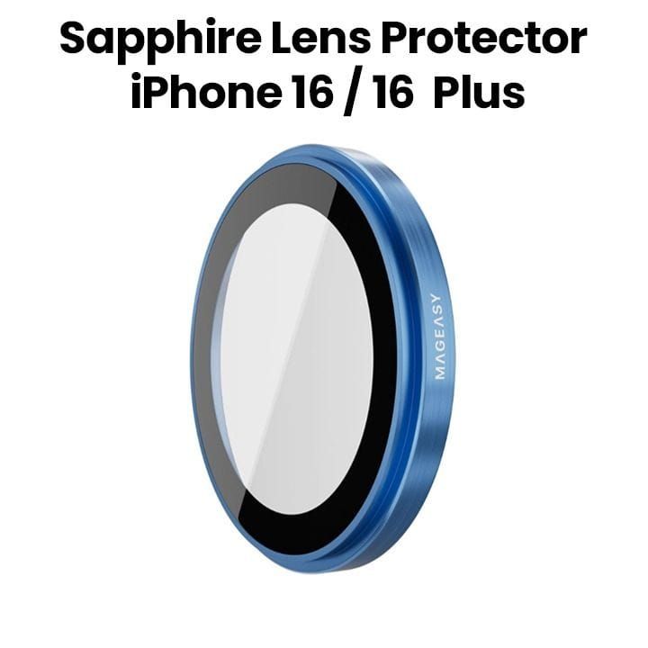 MagEasy Lens Protector for iPhone 16 6.1"/6.7" Blue | MPH617029BL24