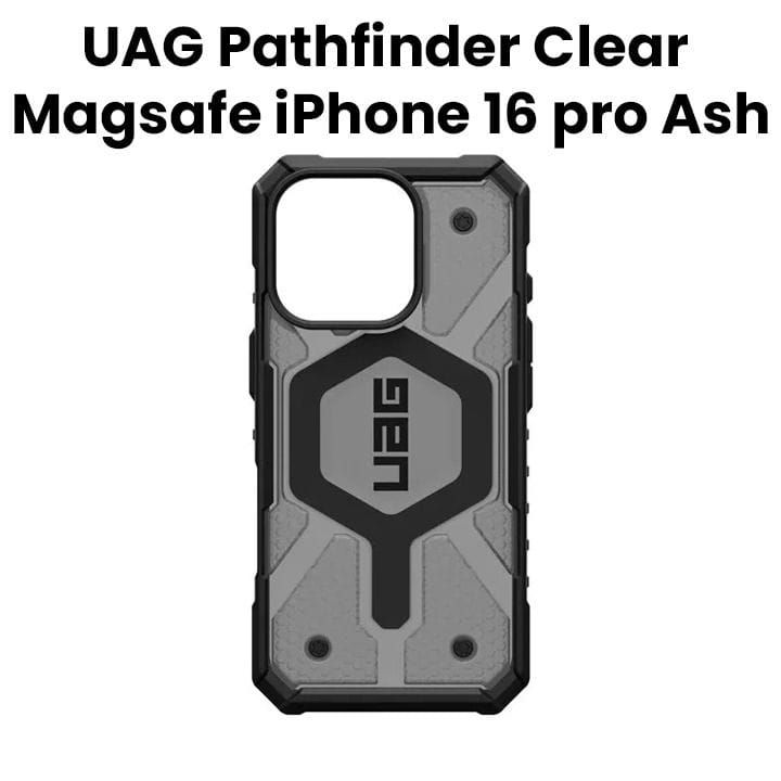 UAG Pathfinder Magsafe Clear Case for iPhone 16 Pro Ash | 114464113131