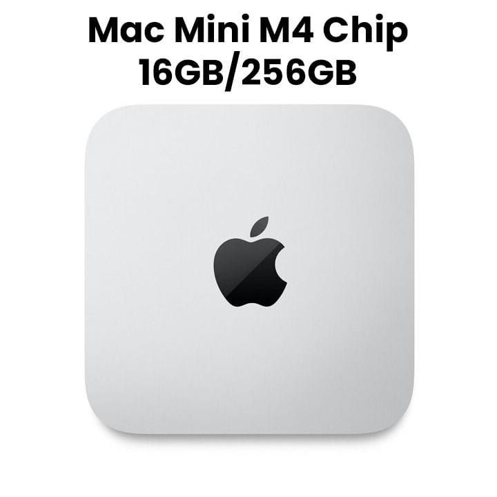 Apple Mac Mini 16GB RAM 256GB SSD, M4 Chip, 10-Core CPU And 10-Core GPU, High-Performance Computing, Compact And Sleek Design - Silver