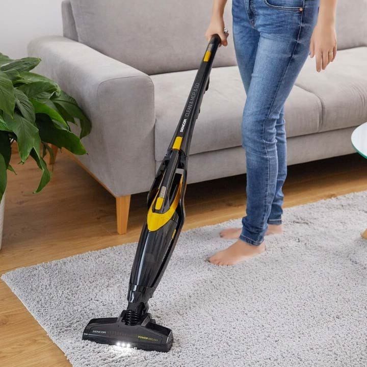 Sencor 3-in-1 Cordless Vacuum Cleaner with Mop - Yellow | SVC 0741YL (Open Piece - B Grade)