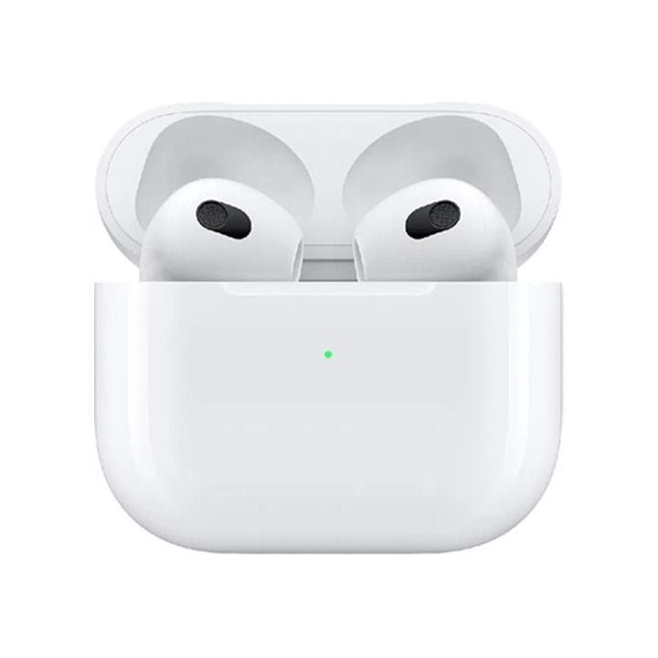 Apple 3rd Generation AirPods With Lightning Charging Case, Sweat And Water Resistant, Adaptive EQ Automatically - White - MPNY3ZE/A