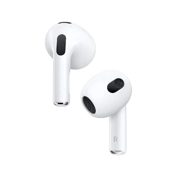 Apple 3rd Generation AirPods With Lightning Charging Case, Sweat And Water Resistant, Adaptive EQ Automatically - White - MPNY3ZE/A