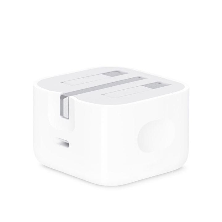 Apple USB-C Power Adapter 20W, Quickly Powers Up iPhones And iPads, Easy Fold Design - White - MHJF3B/A