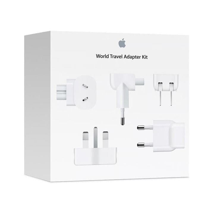 Apple World Travel Adapter Kit, International Plug Compatibility, Universal Compact - White - MD837ZM/A