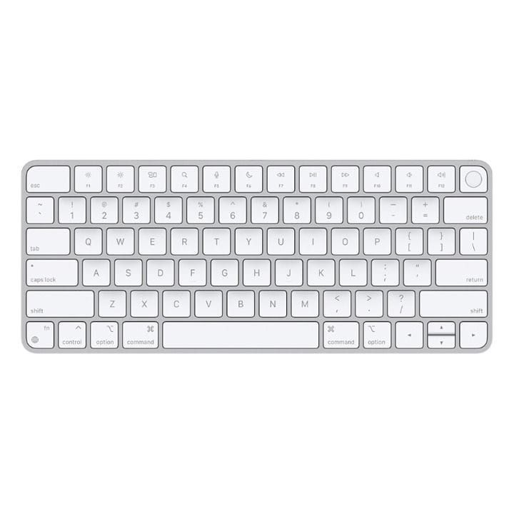 Apple Magic US English Keyboard With Touch ID Integration For Mac Computers, Comfortable Scissor Mechanism, Wireless Connectivity - White - MK293LB/A