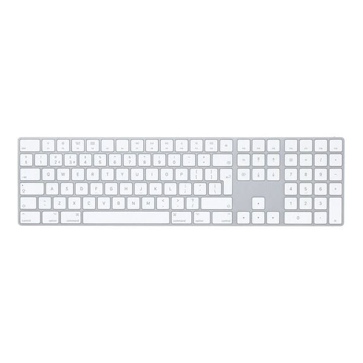 Apple Magic Keyboard With British English Keypad, Extended Layout With Numeric Keypad, Wireless Connectivity - Silver - MQ052B/A