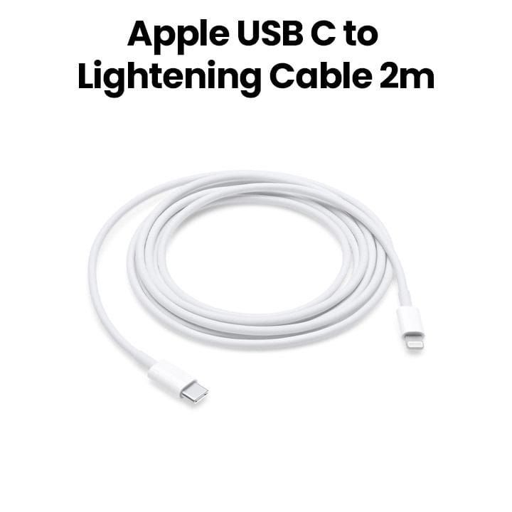 Apple USB-C To Lightning Cable 2M, Lightweight And Portable Design, High-Quality Data And Charging Cable - White - MQGH2ZM/A