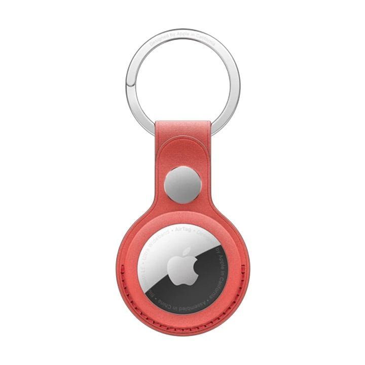 Apple AirTag FineWoven Key Ring, Secure Attachment, Snug And Secure Fit, Compact And Portable Design - Coral - MT2M3ZM/A