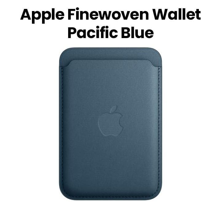 Apple FineWoven Wallet With MagSafe, Lightweight And Ultra Portable Design, Strong Inbuilt Magnets - Pacific Blue - MT263ZM/A