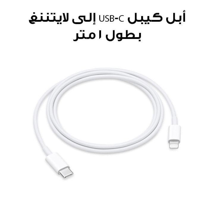 Apple USB-C To Lightning Cable 1M, Fast And Reliable Charging And Data Transfer - White - MUQ93ZE/A