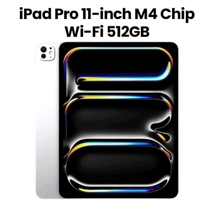 Apple Wi-Fi iPad Pro 512GB 11 Inch, Ultra Retina XDR Display, Sleek Design, Antireflective Coating - Silver - MVVD3AB/A