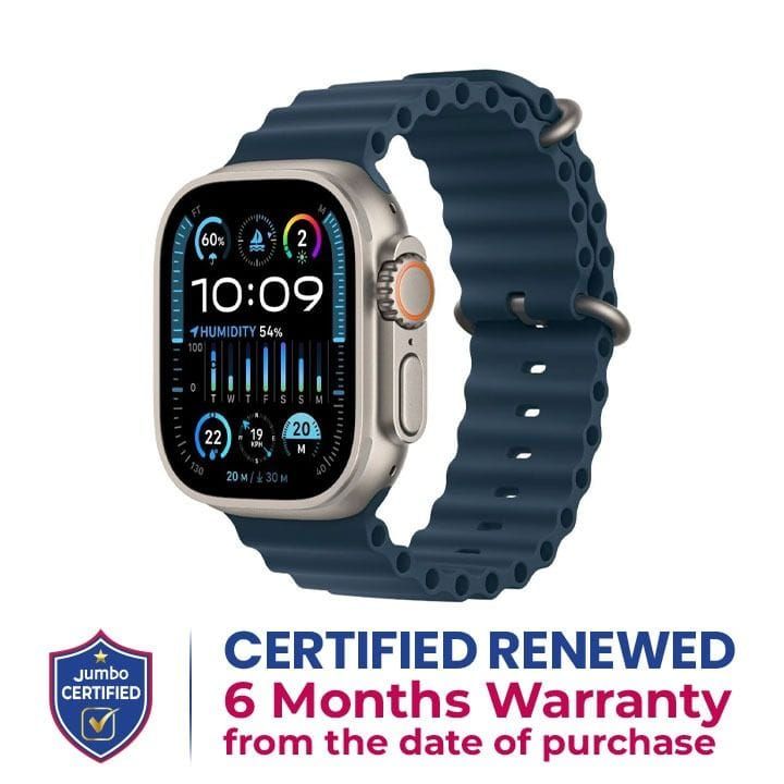 Apple Watch Ultra 2 49mm Titanium Case with Blue Ocean Band - GPS + Cellular