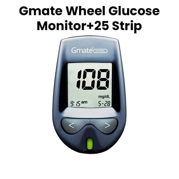 جيميت جهاز قياس الجلوكوز Wheel + 25 شريط | PG300-INT