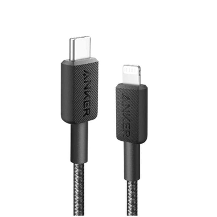 Anker 322 USB-C to Lightning Braided Cable 6FT - Black | A81B6H11