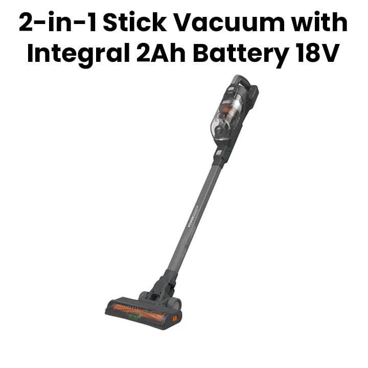 Black+Decker 2-in-1 Stick Vacuum with Battery - Black | BHFEA520J-GB 18V