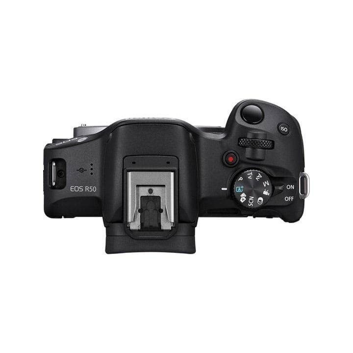 Canon Camera 24.2MP APS-C Sensor with Microphone, Tripod, and SD Card - Black | EOS R50