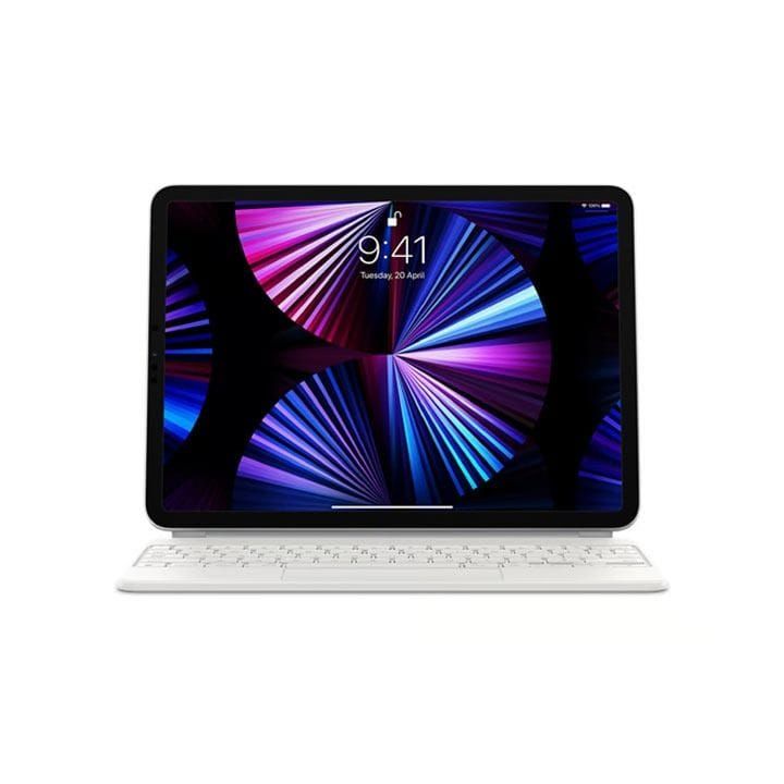 Apple Magic Arabic Keyboard For iPad Pro 11 Inch 4th Generation And iPad Air 5th Generation, Comfortable Backlit Keys - White