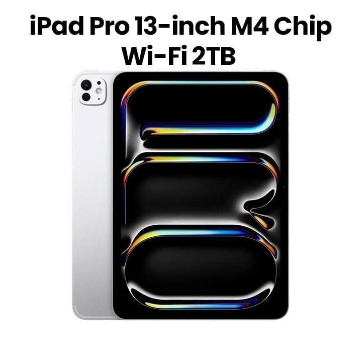 Apple Wi-Fi iPad Pro 16GB RAM 2TB Storage 13 Inch, M4 Chip, Nano-Texture Glass, Ultra Retina XDR Display - Silver - MWRJ3AB/A
