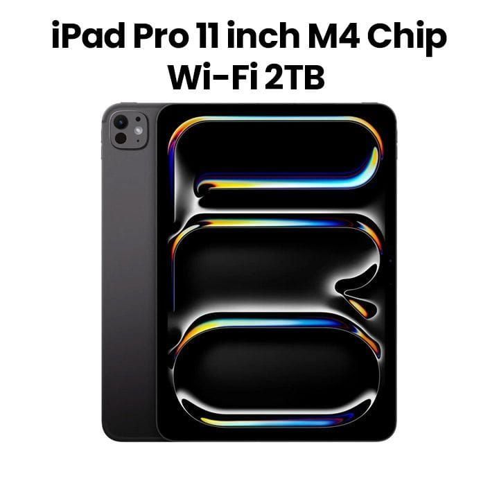 Apple Wi-Fi iPad Pro 2TB Storage 11 Inch, M4 Chip, Ultra Retina XDR Display, Thin And Lightweight Design, Nano-Texture Glass - Space Black - MWR83AB/A