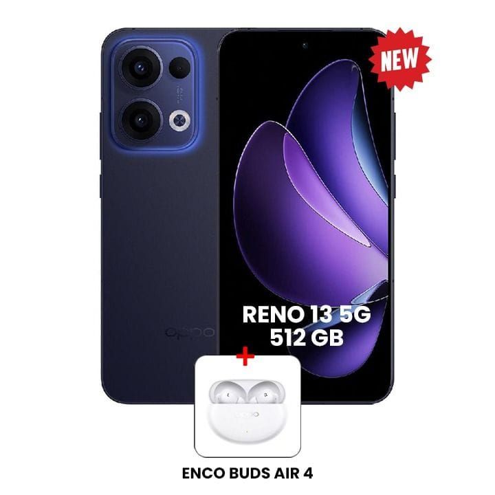 OPPO Reno13 5G 12GB+512GB Smartphone - Luminous Blue | CPH2689BLK