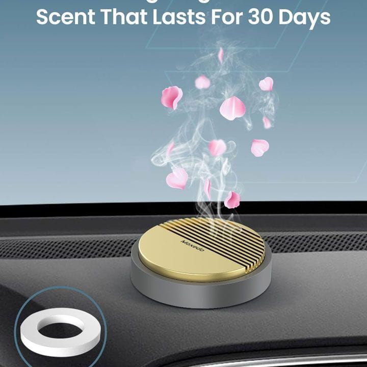 Moxedo Aromatherapy Car Diffuser - Gold/Grey | MX-ACD011