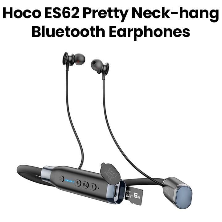 HOCO Pretty Neck-Hang Bluetooth Earphones - Black | ES62
