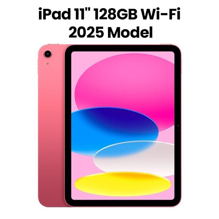 Apple Wi-Fi iPad 128GB Storage 11 Inch, Slim And Lightweight, Liquid Retina Display - Pink - MD4E4AB/A