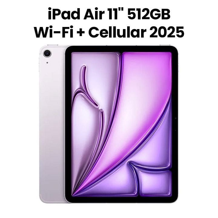 Apple 11-inch iPad Air Wi-Fi + Cellular 512GB - Purple | MCG74AB/A