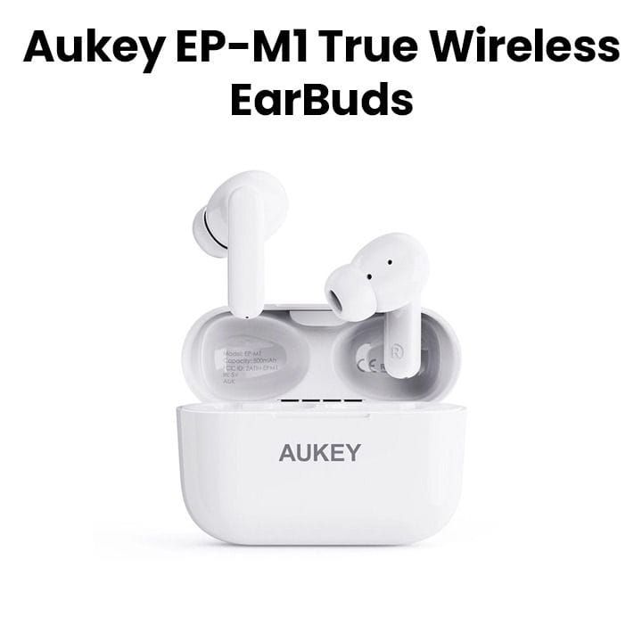 Aukey M1S True Wireless Earbuds - White |EP-M1S-WH