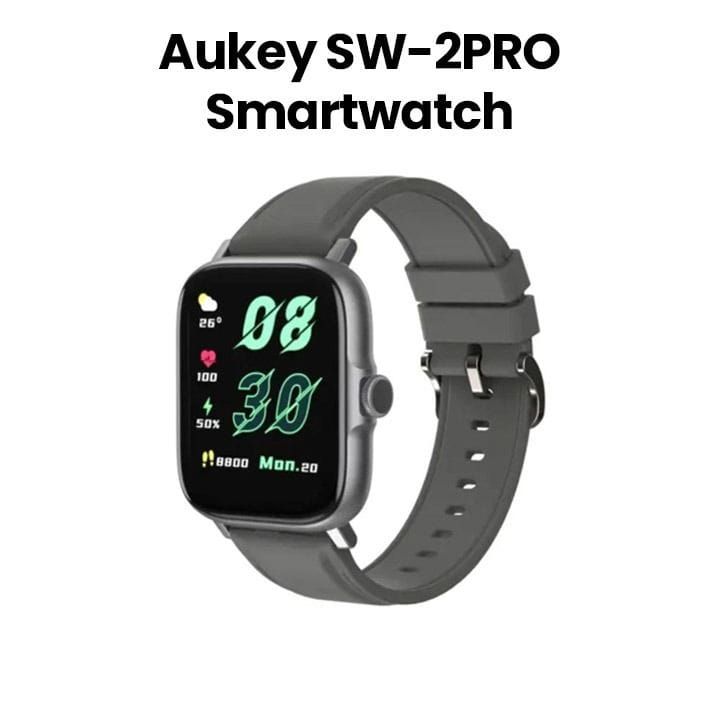 Aukey Smartwatch with Calling Function - Gray |SW-2Pro-GY