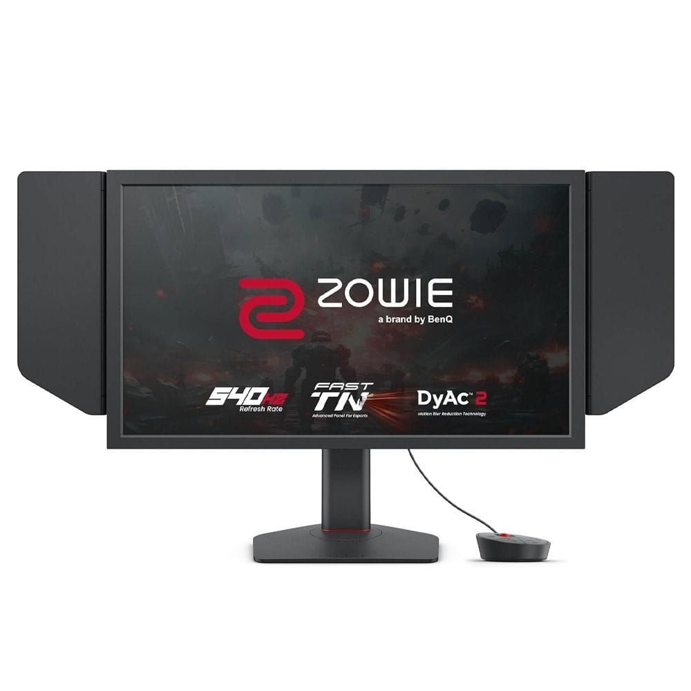 BenQ Zowie Full HD Gaming Monitor 24 Inch, 540Hz Refresh Rate, Fast TN Panel 0.5ms, Motion Clarity DyAc2, Automatically Adjust Color Modes - Black - XL2586X