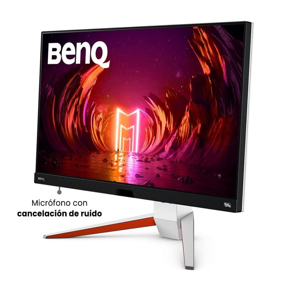 BenQ Ultra HD IPS Gaming Monitor 27 Inch, PS5 Compatible, FreeSync Premium Pro, VESA DisplayHDR 600, 144Hz Refresh Rate - White - EX2710U MOBIUZ
