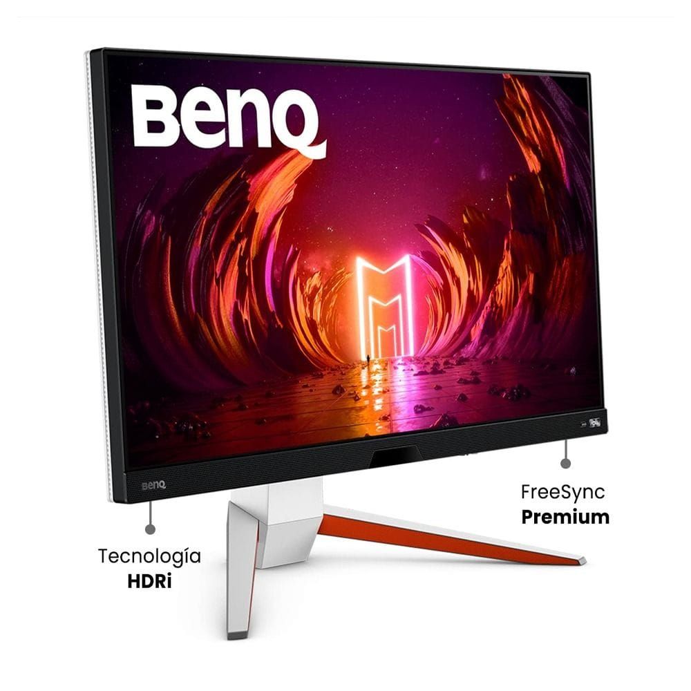 BenQ Ultra HD IPS Gaming Monitor 27 Inch, PS5 Compatible, FreeSync Premium Pro, VESA DisplayHDR 600, 144Hz Refresh Rate - White - EX2710U MOBIUZ
