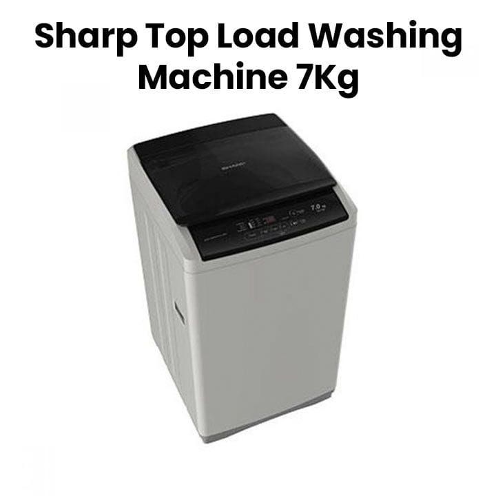 Sharp 7Kg Washing Machine Top Load | ES-ME75CZ-S