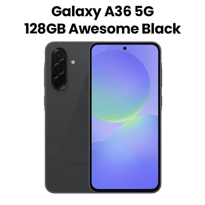Samsung Galaxy A36 5G Smartphone 8GB/128GB – Awesome Black | SM-A366BZKPMEA
