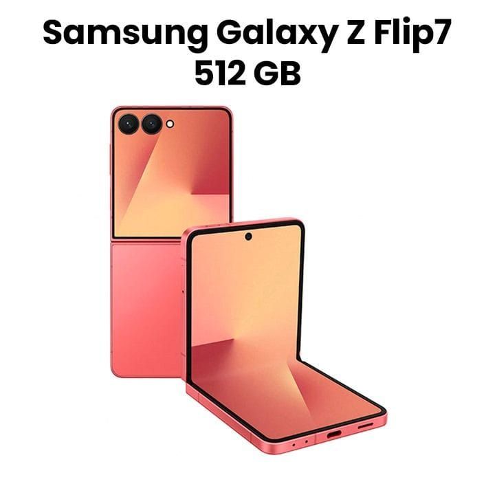 Samsung Galaxy Z Flip7 5G 512GB Smartphone - Coral Red
