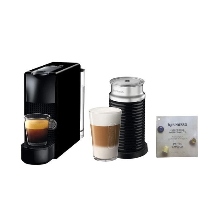 نسبريسو ماكينة قهوة Mini Essenza مع جهاز رغوة الحليب Aeroccino 3 – أسود | GNN133MCL00173