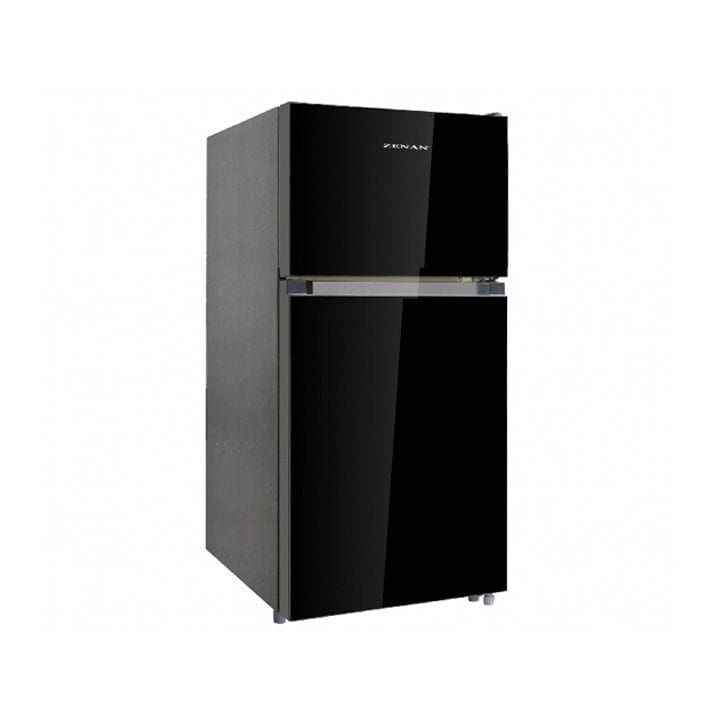 Zenan Refrigerator 90L, Adjustable Thermostat And Leveling Legs, Reliable Performance - Black - ZBC-U89BG