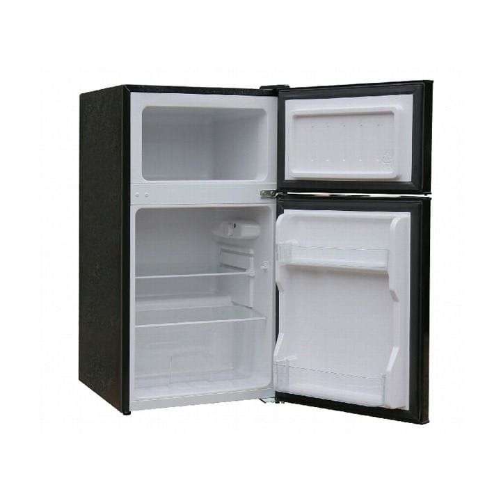 Zenan Refrigerator 90L, Adjustable Thermostat And Leveling Legs, Reliable Performance - Black - ZBC-U89BG
