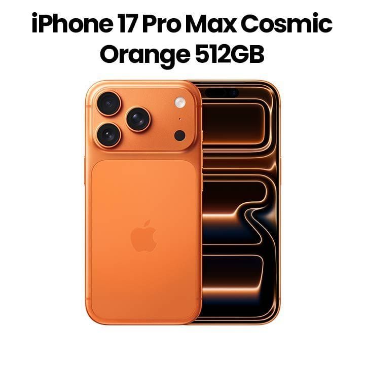 Apple iPhone 17 Pro Max 512GB Smartphone | Cosmic Orange | MFYD4AH/A
