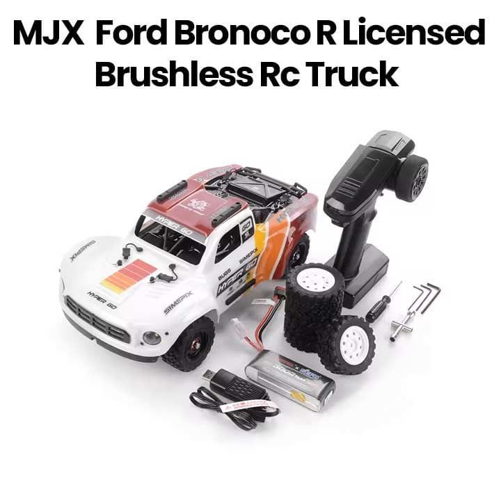 MJX 1/12 2.4G 4WD Ford Bronco R Licensed Brushless RC Truck White-Red | H12P