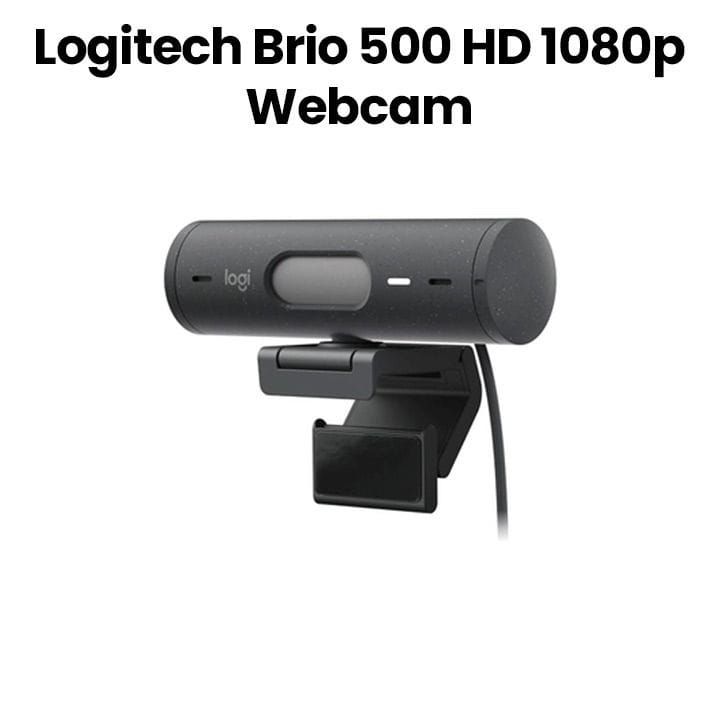 لوجيتك كاميرا ويب بريو 500 بدقة 1080p لون جرافيت BRIO 500