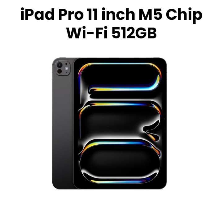 Apple 2025 Wi-Fi iPad Pro 12GB RAM 512GB Storage 11 Inch, Standard Glass, Ultra Retina XDR Screen, Advanced M5 Chip Architecture - Space Black - MDWM4AB/A