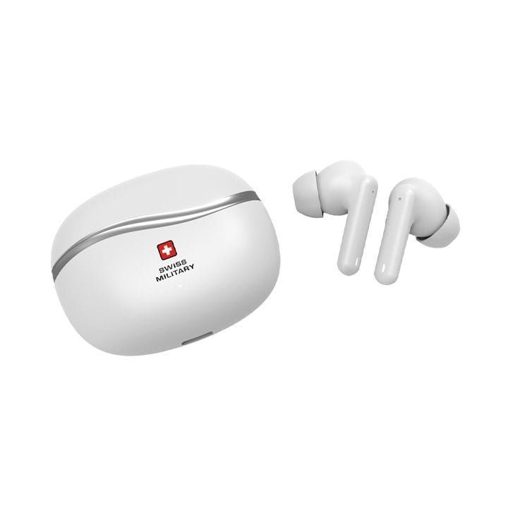 Swiss Military Victor 8 True Wireless Earbuds – White |SM-VICTOR8-ANC-WL