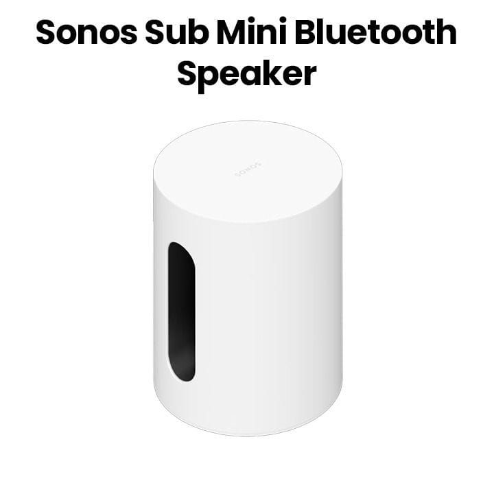 Sonos Sub Mini Subwoofer, Powerful Deep Bass, Immersive Sound Experience, Compact Powerful Design, Wireless Connectivity, Easy Control - White - SUBM1UK1WHT